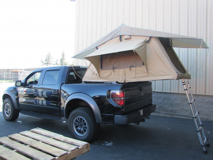 50MM फोम गद्दे छत पर आसान तम्बू, कार के शीर्ष पर टिकाऊ पॉप अप तम्बू