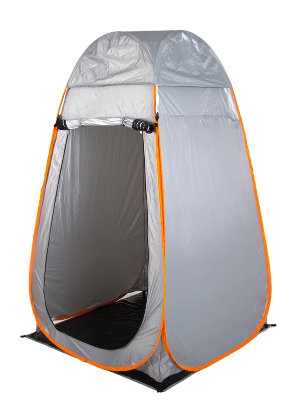 4 रस्सियों कैम्पिंग गोपनीयता आश्रय तम्बू हटाने योग्य छत